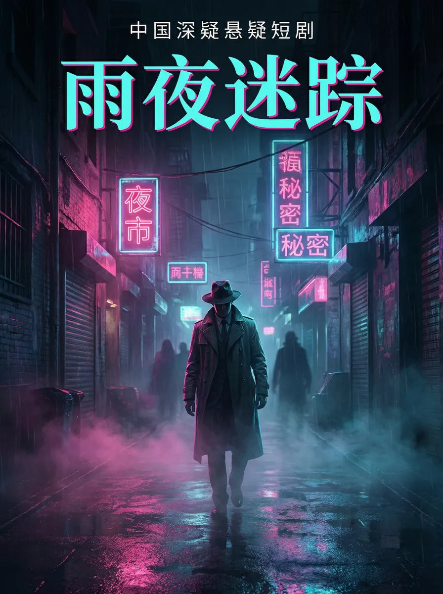02kkkcom 悬疑追踪短剧 - 雨夜迷踪海报